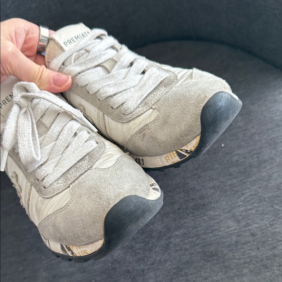 Premiata White and Gray Sneakers , leather and material mix , size EU 37 - Picture 10 of 10